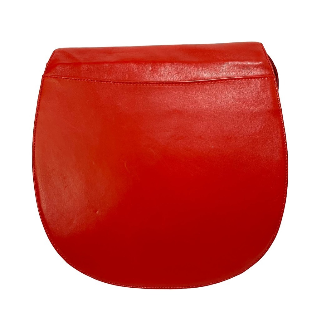 Valentino Garavani Vintage Red Leather Suede Whipstitch Luxury Saddle Bag - Picture 3 of 16